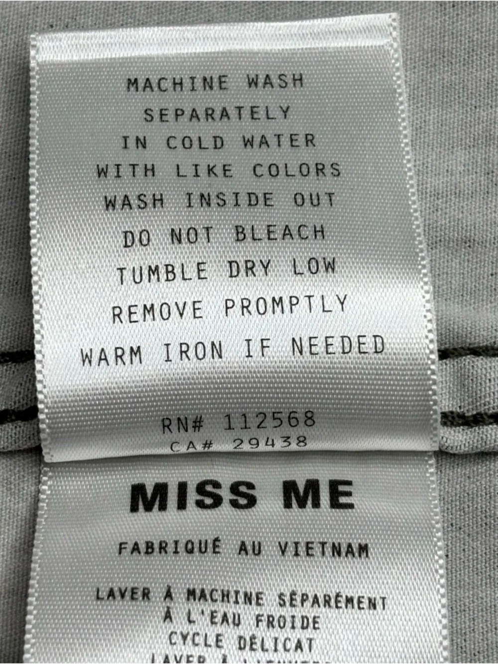 MISS ME CAMO JACKET • SIZE Small • STRETCH DENIM - Picture 10 of 13